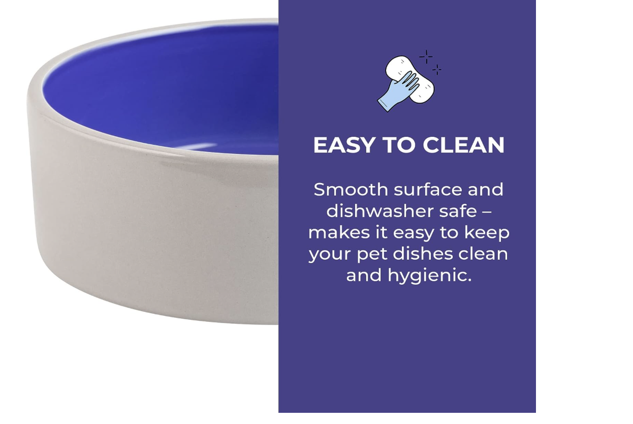 Ethical Stoneware Crock Dog Dish 7.5"